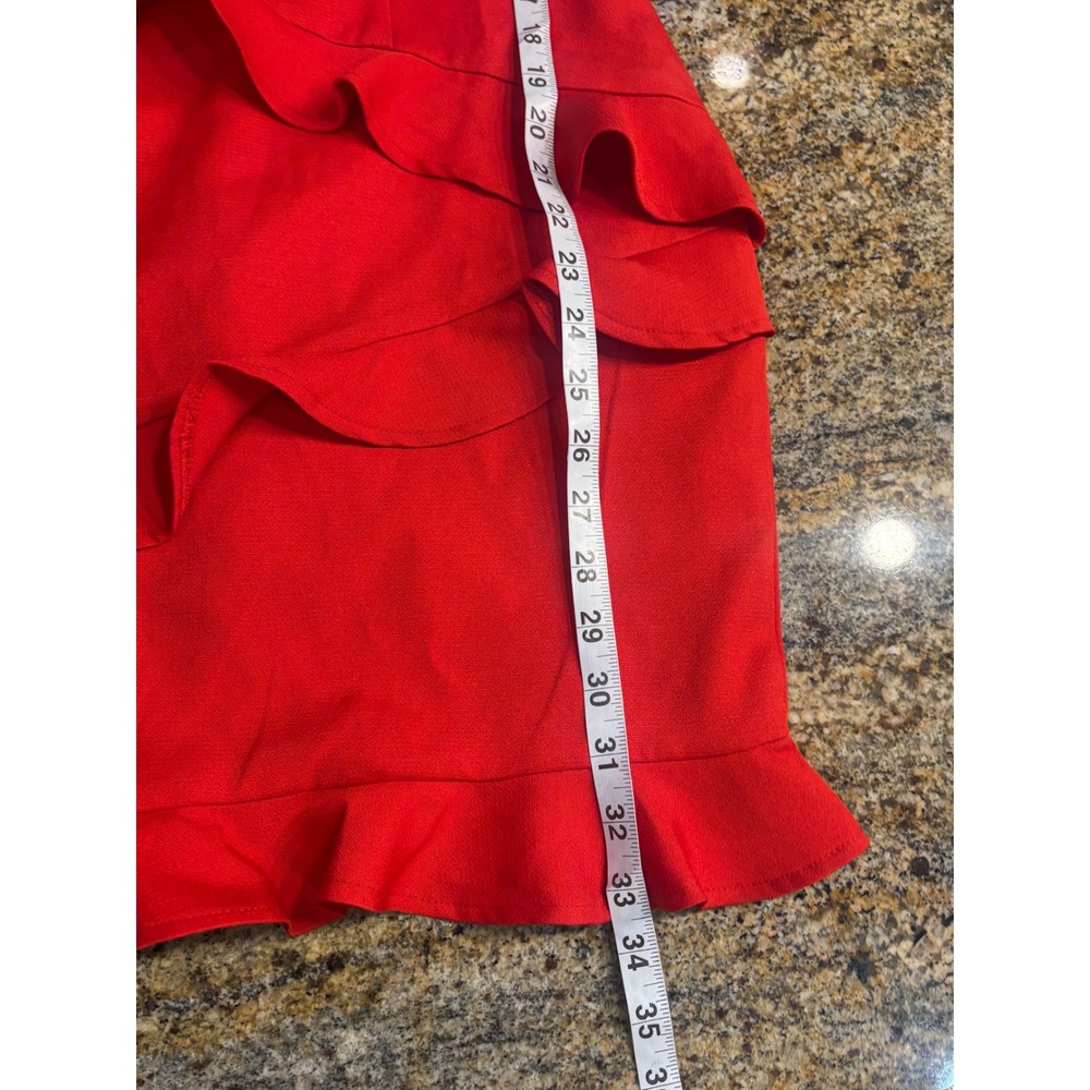 Hello Molly Red Ruffle Mini Dress - Picture 8 of 10